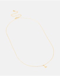 Lovisa - Waterproof Gold Plated Stainless Steel Mini Bubble Letter L Necklace