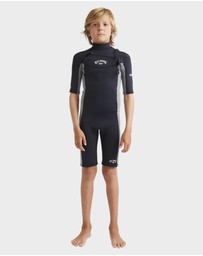 Billabong - Boys 8 to 16 Absolute Natural Chest Zip Wetsuit