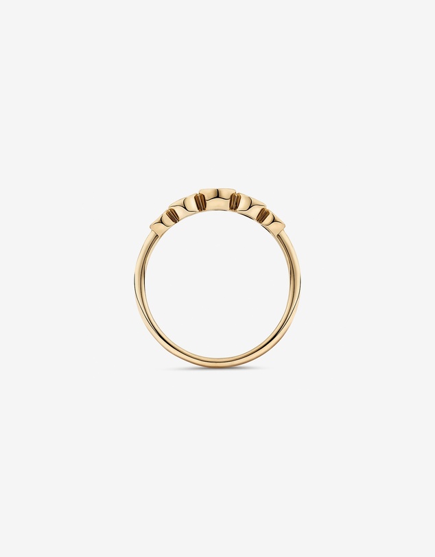 Michael Hill - 0.46 Carat TW Round Brilliant Graduated Diamond Bezel Set Ring in 10kt Yellow Gold