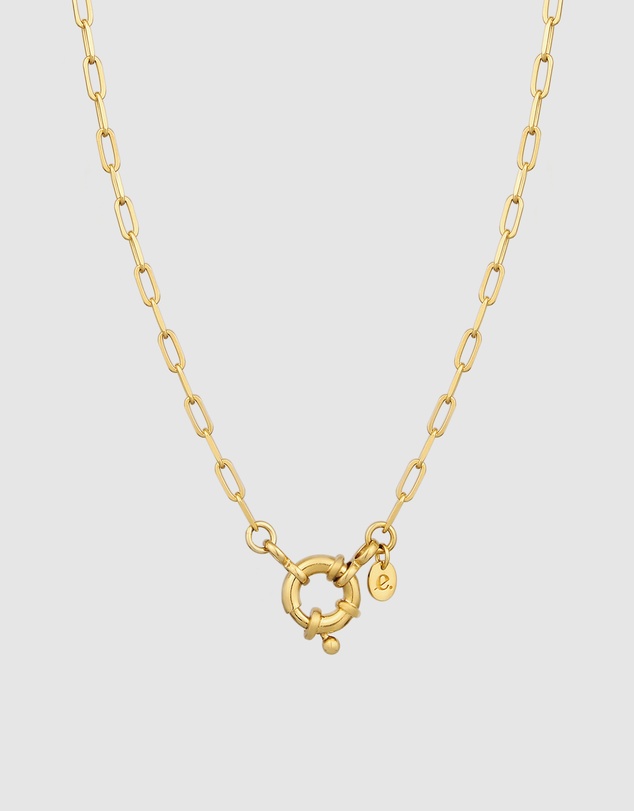 Elli Jewelry - Necklace Link Chain 925 Sterling Silver Gold-Plated