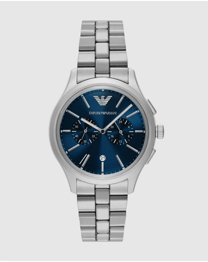 Emporio Armani - Silver Tone Chronograph Watch