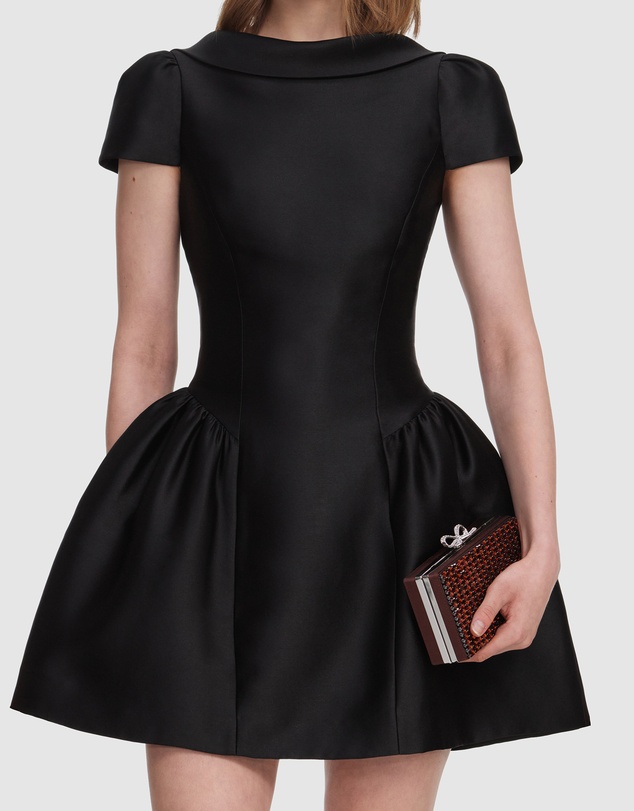 Self Portrait - Taffeta Collared Mini Dress