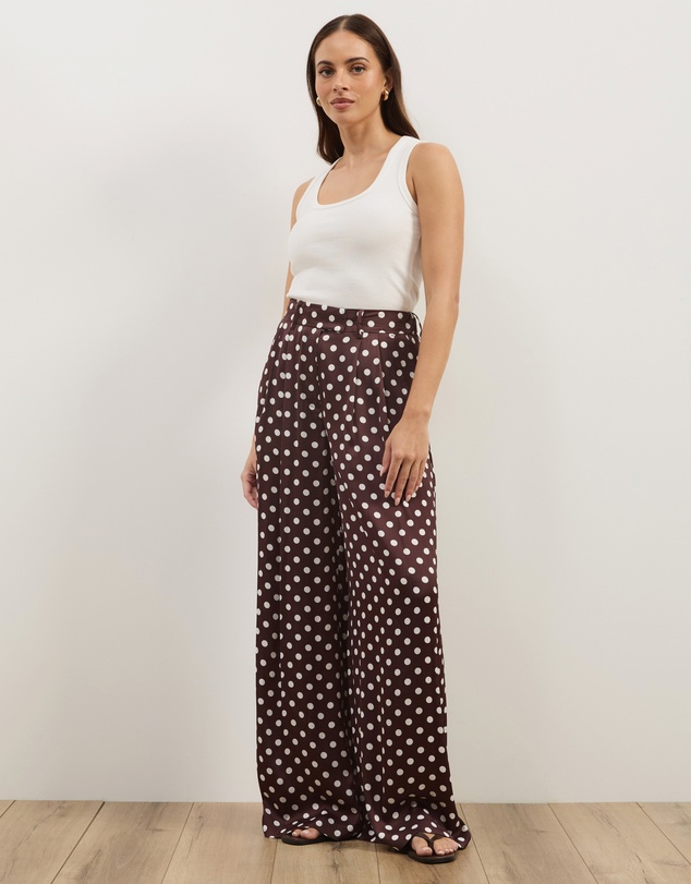 Atmos&Here - Fiona Polka Dot Tailored Trousers