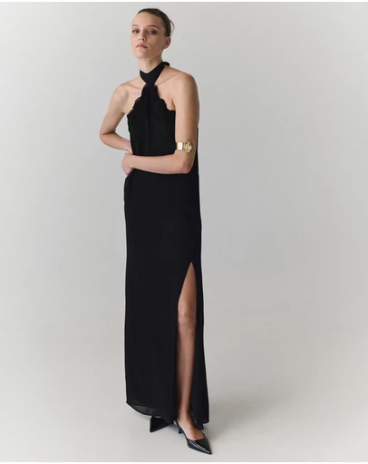 M.N.G - Chiffon Halter Dress