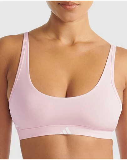adidas Sportswear - Active Essentials Cotton 3 Stripes Scoop Bralette