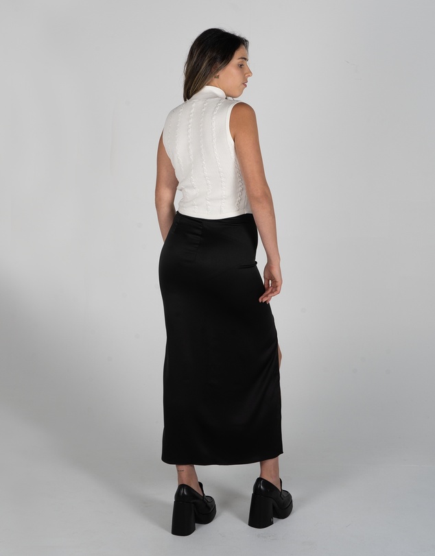 Lydan The Label - Cable Knit Turtleneck Top