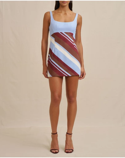 BY JOHNNY. - Sabina Stripe Mini Dress