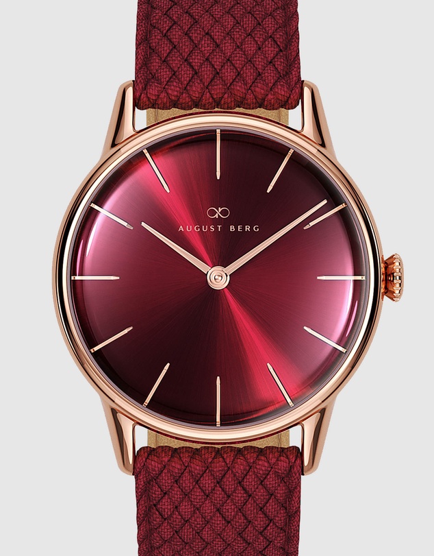 August Berg - Serenity 32mm Burgundy Watch