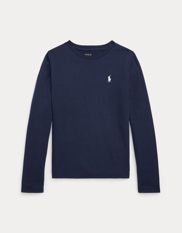 Polo Ralph Lauren - Cotton Jersey LS Tee - ICONIC EXCLUISVE - Teens
