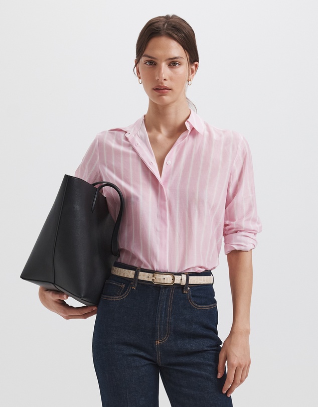 SABA - Cora Silk Cotton Boyfriend Shirt