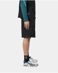 PYRA - HELIX  CARGO SHORT- BLACK