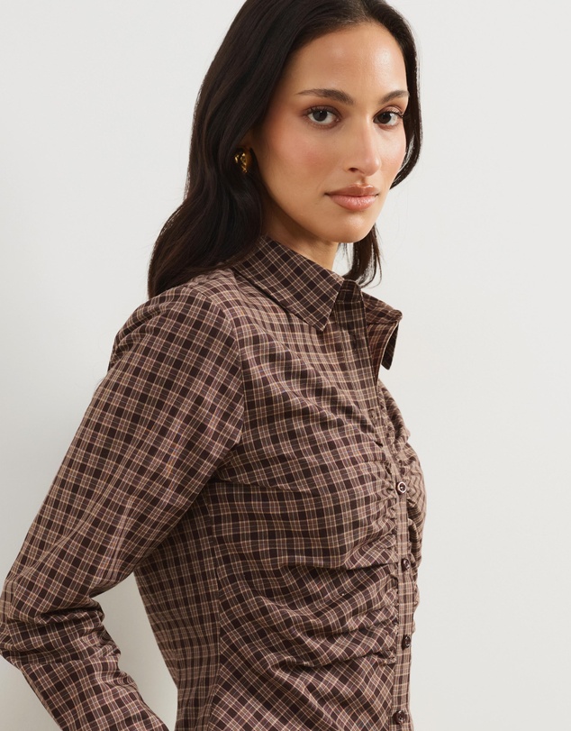 Atmos&Here - Maura Gathered Front Shirt