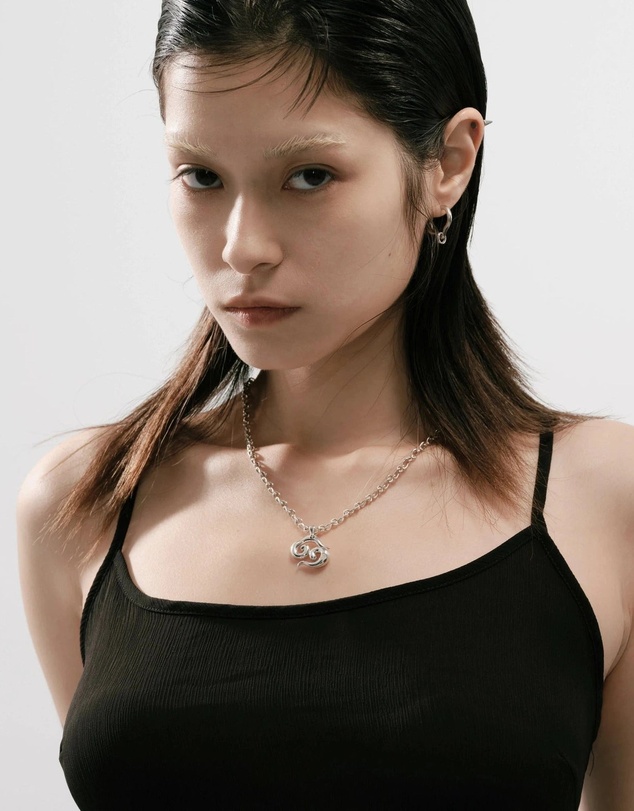 Graedance - Cancer Moonstone Pendant on Eclipse Necklace