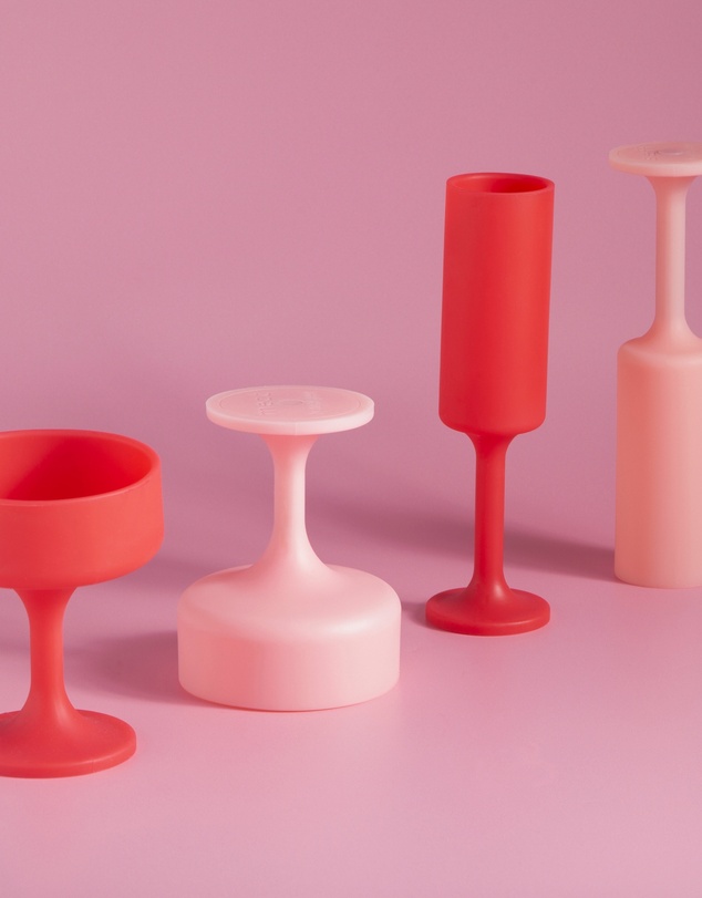 porter green - seff | silicone unbreakable champagne flutes