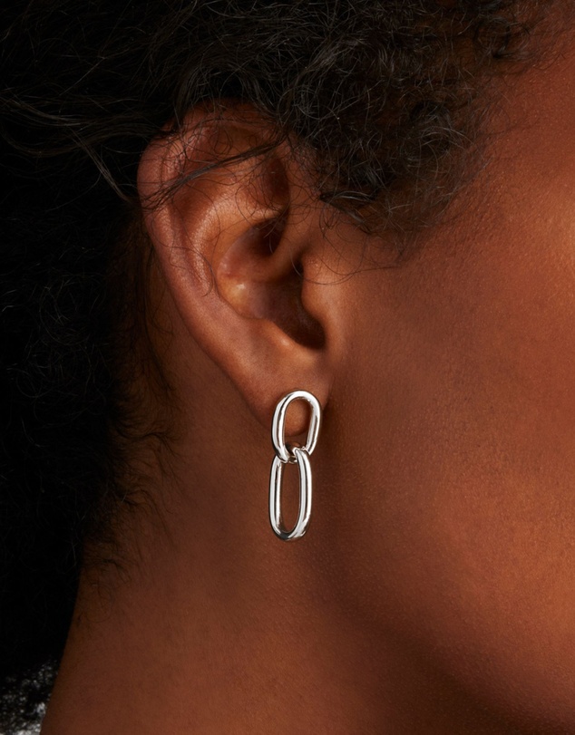 Najo - Mermaid Silver Earrings