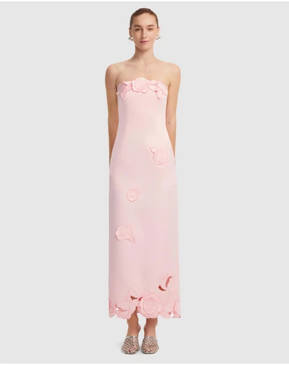 LEO LIN - Rayna Applique Bustier Maxi Dress
