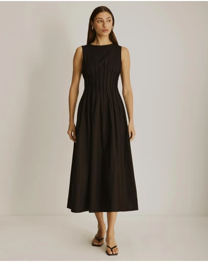 Atmos&Here - Anna Pintuck Maxi Dress