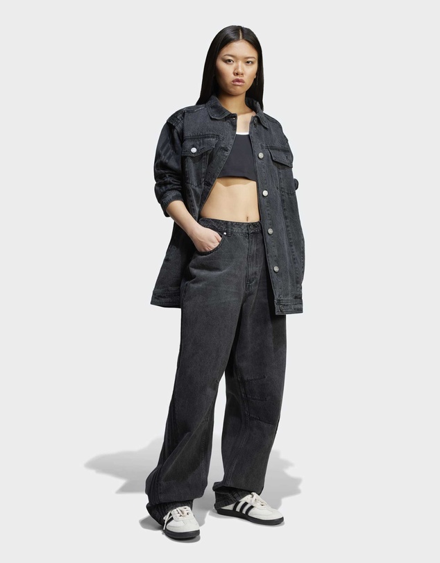adidas Originals - Adilenium Barrel Leg Denim Pants Womens