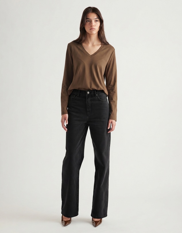 Decjuba - Imogen V Neck Long Sleeve