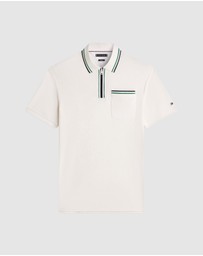 Tommy Hilfiger - Classic Fit Tipped Towelling Zip Polo Shirt