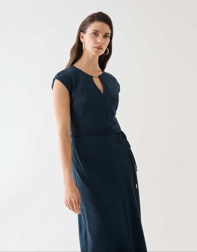 Forcast - Phoebe Linen Blend Maxi Dress