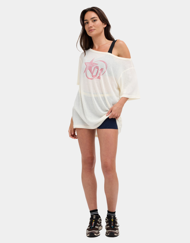 RVCA - Womens Leisure Club Off The Shoulder T-Shirt