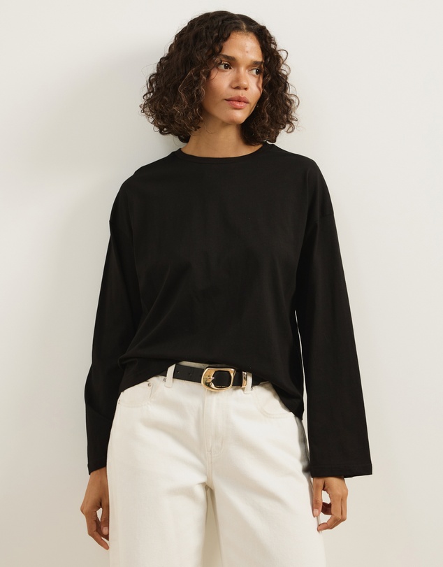 Atmos&Here - Long Sleeve Oversized T-Shirt