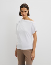 Country Road - Australian Cotton One Shoulder T-shirt