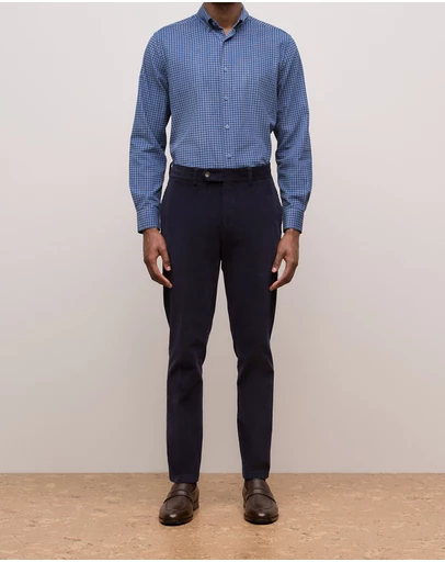 Trenery - Tailored Cord Trouser in Navy