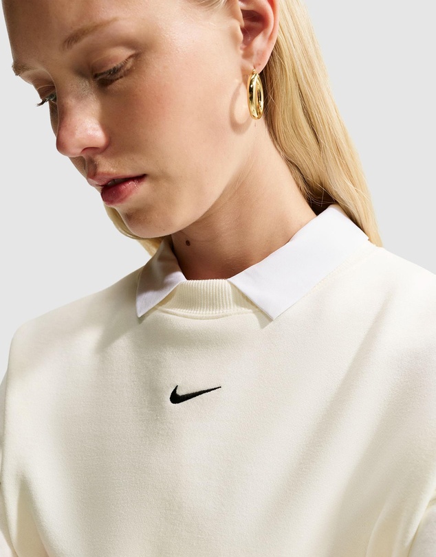 Nike - Studio Fleece Medium Weight Oversized Cropped Crew