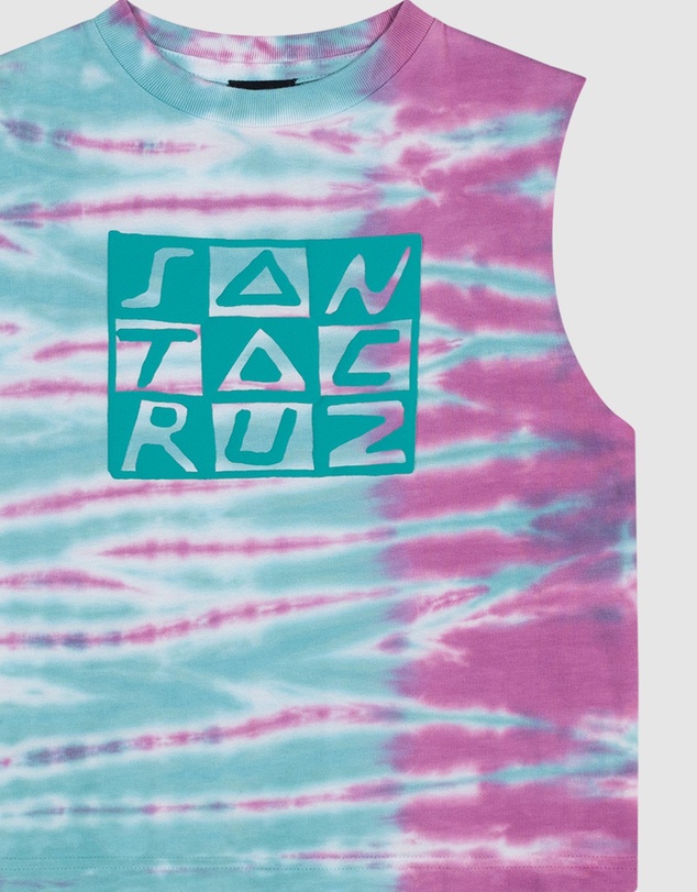 Santa Cruz - Checker Block Front Muscle - Teens