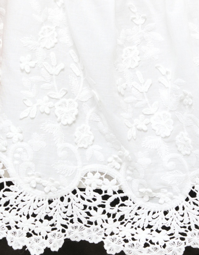 AERE - Organic Cotton Embroidered Top