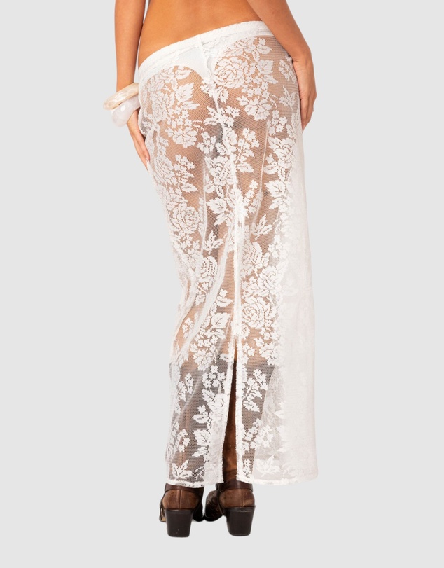 EDIKTED - Bess Sheer Lace Maxi Skirt