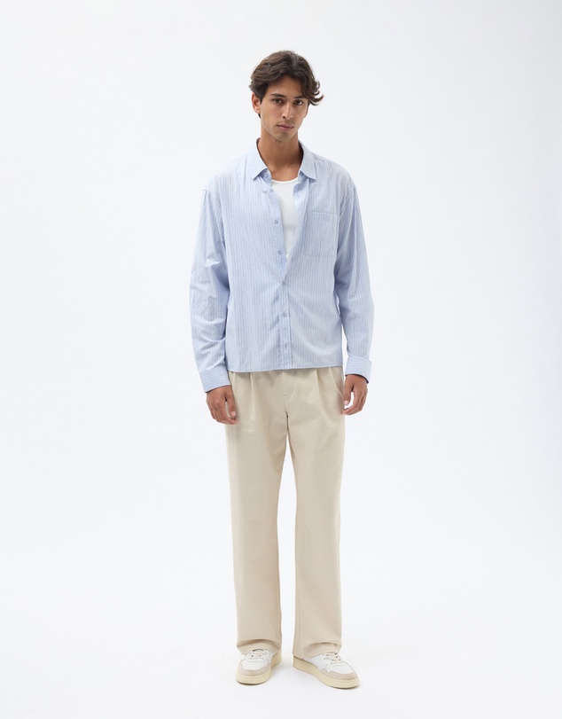 AERE - Relax Leg Pleated Chinos