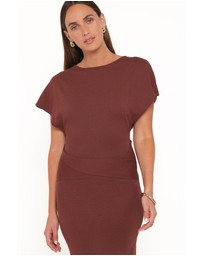 Petal & Pup - Carlina Midi Dress - Brown