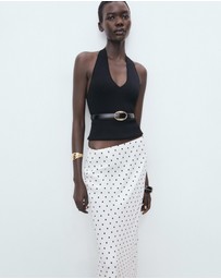 M.N.G - Long Polka Dot Skirt