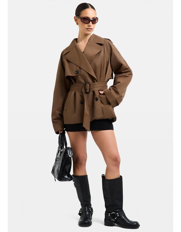 Alice In The Eve - Tessa Cinched Trench Coat