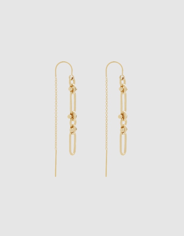 Alana Maria - Santorini Thread Earrings - Gold