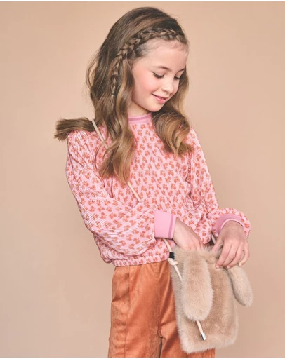 NONO - Temmy Long Sleeve Pleated Blouse - Kids-Teens