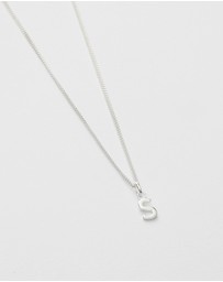 Kirstin Ash - S Outline Initial Necklace
