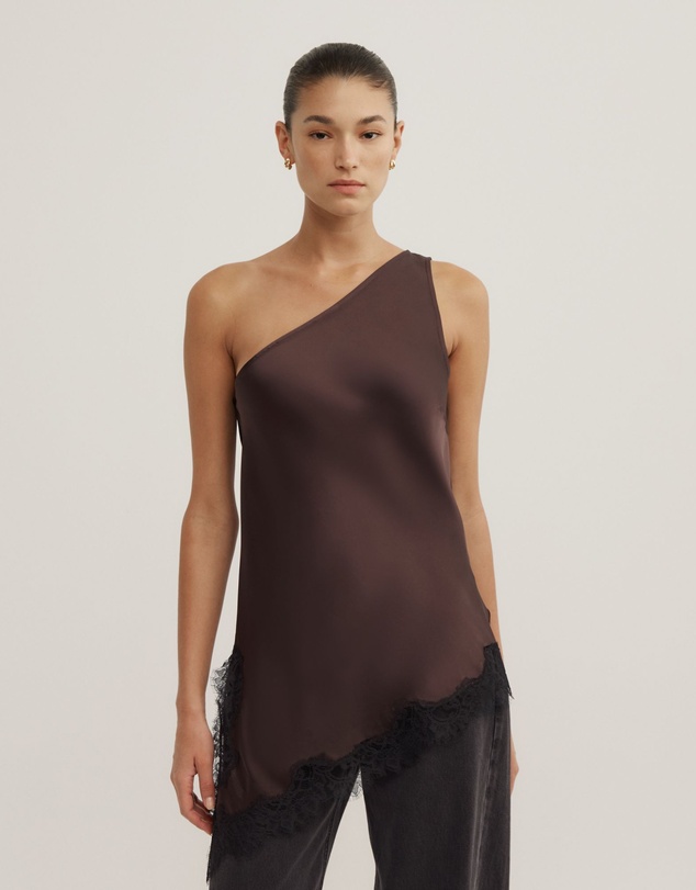 Witchery - One Shoulder Lace Top