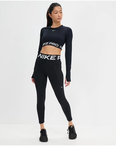Nike - Pro Sculpt High-Waisted 7/8 Leggings with Pockets