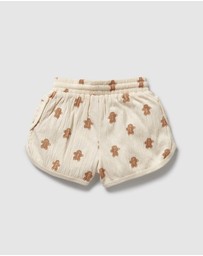 Wilson & Frenchy - Christmas Spice And Nice Organic Crinkle Shorts - Babies-Kids