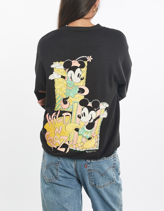 Vintage by The Real Deal - Pre Loved - Vintage 90s Disney Mickey & Minnie Mouse Sweatshirt