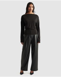 Decjuba - Tahlia Cinched Long Sleeve Top