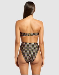 JETS - Urban Geo High Waist High Leg Bikini Bottom
