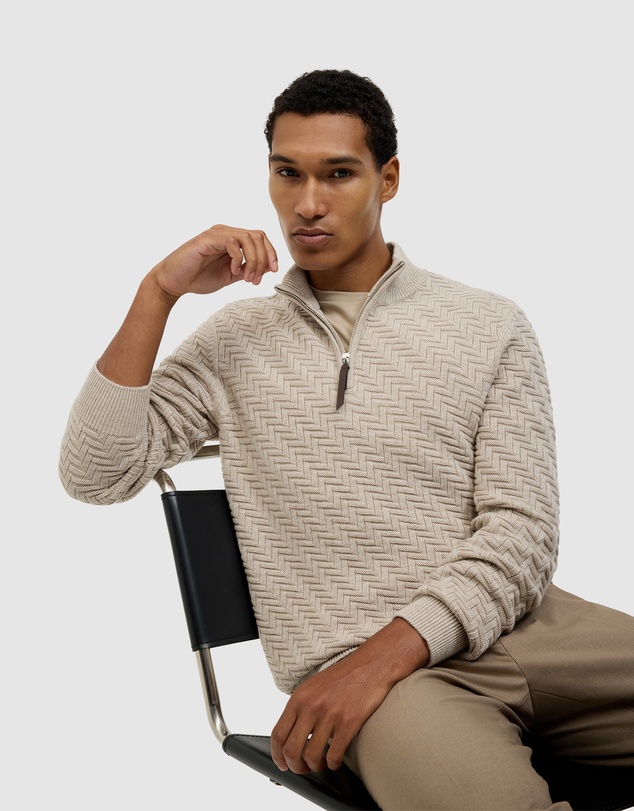 Politix - Barker Quarter Zip Knit