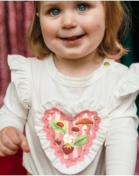 Fleur Harris - 'Days of Enchantment' Sweetheart Bodysuit in Cream