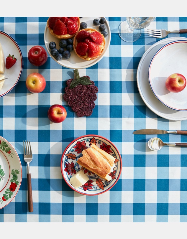 Basil Bangs - Indoor Outdoor Tablecloth