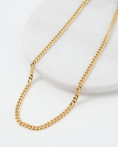 Forcast - Olive 16k Gold Plated Necklace